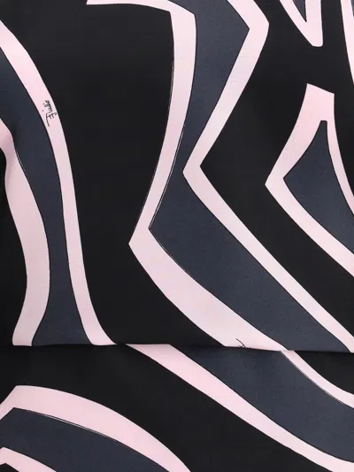Pucci Printed Silk-twill Halterneck Top In Multi