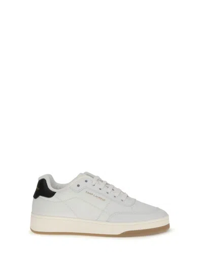 Saint Laurent Sl61 Leather Sneaker In White
