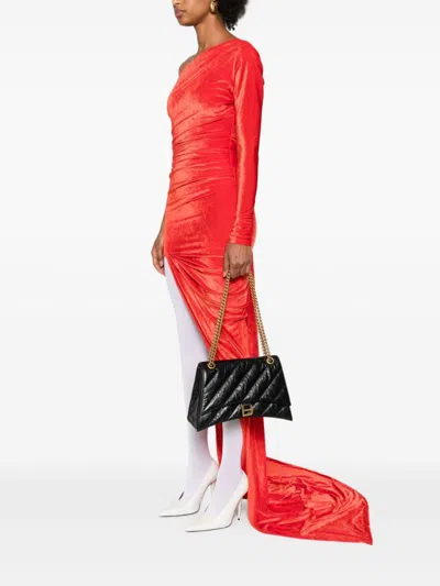 Balenciaga Women's Crush Chain Bag M In Black