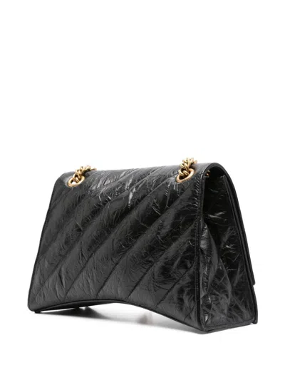 Balenciaga Women's Crush Chain Bag M In Black