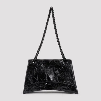 Balenciaga Crush M Shoulder Bag In Black