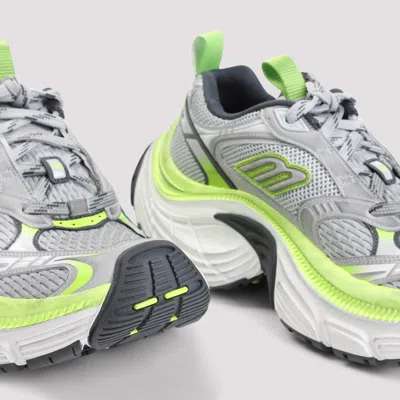 Balenciaga Multicolor Mesh And Rubber 6xl Sneakers In Gray