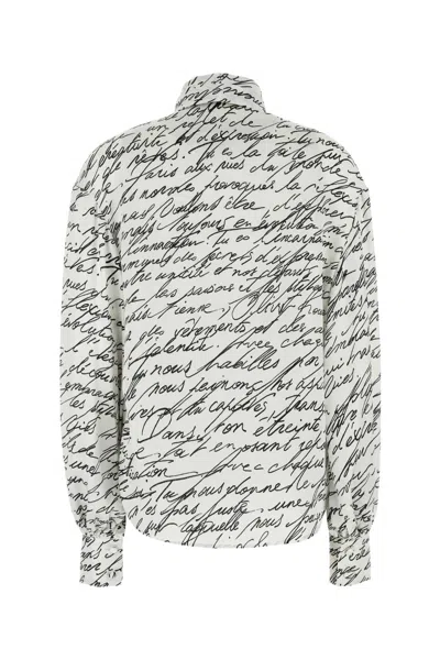 Balmain Printed Satin Shirt In Multi