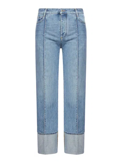 Bottega Veneta Denim Jeans In Blue