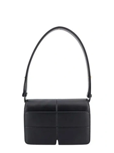 Burberry Black Leather Snip Shoulder Bag In Black