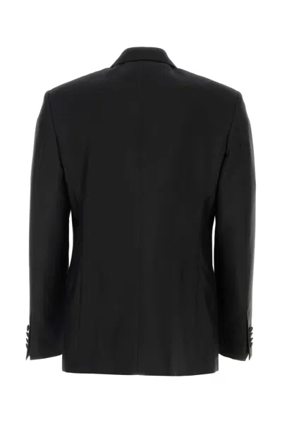 Burberry Black Wool Blend Blazer