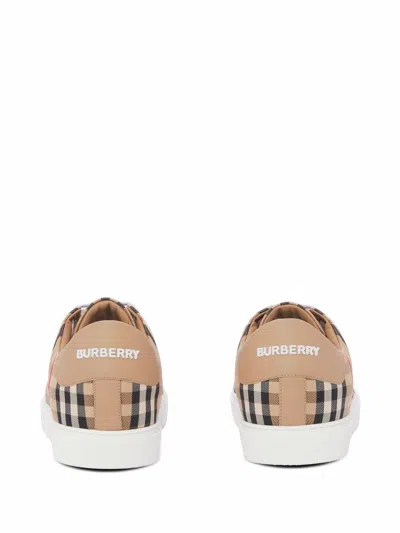 Burberry New Albridge Check Low-top Sneakers In Multi