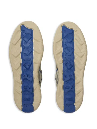 Burberry Man Sneakers Beige Size 9 Textile Fibers In Neutral