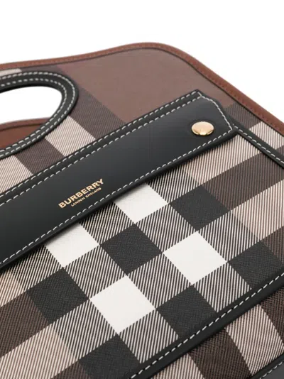 Burberry Printed E-canvas And Leather Mini Pocket Bag Handbag
