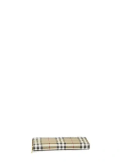 Burberry Printed Canvas Wallet In Brown