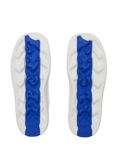 Burberry Low-top Sneakers In Box Leather In White