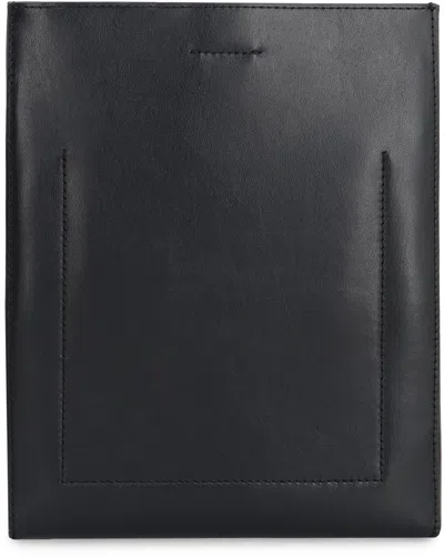 Calvin Klein Paper Bag Ns Crossbo In Black