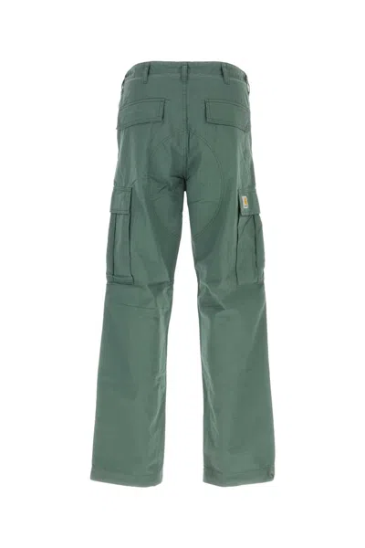 Carhartt Wip Sage Green Cotton Regular Cargo Pant In Green