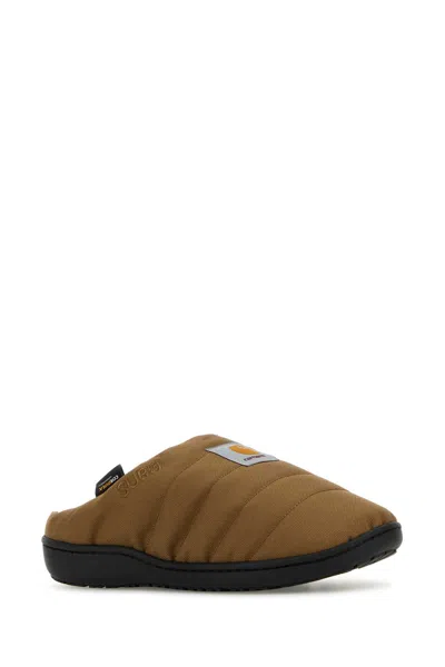 Carhartt Wip Khaki Corduraâ®  X Subu Slippers In Brown