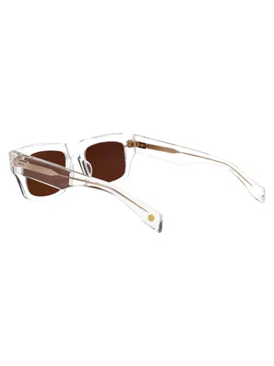 Dita Eyewear Stal Clear Acetate Sunglasses In Brown