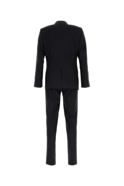 Dolce & Gabbana Black Wool Blend Suit In Black