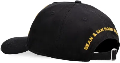 Dsquared2 Flag Patch Cotton Canvas Baseball Hat