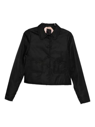 N°21 Patch-pocket Collared Jacket In Black