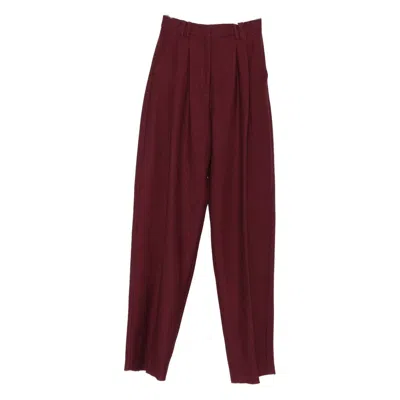 Stella Maxwell For Marella Pants In Burgundy