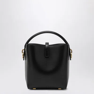 Saint Laurent Le 37 Mini Ysl Bucket Bag In Smooth Leather In Black