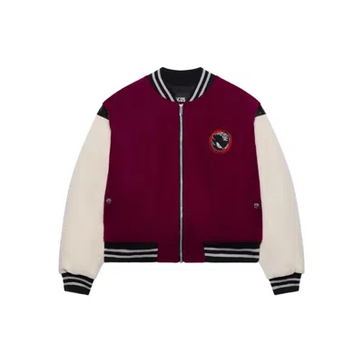 Gcds Patch-motif Bomber Jacket In Purple