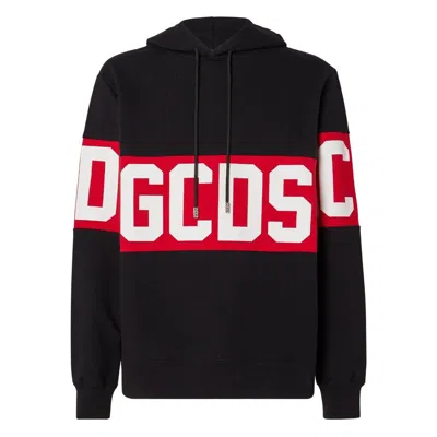 Gcds Logo Hoodie In Black