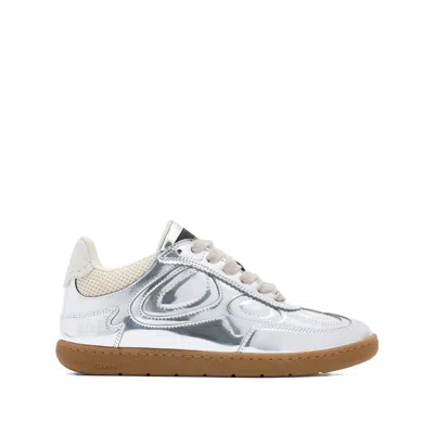 Ganni Silver Sneakers In Silver