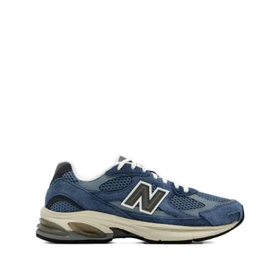 New Balance Layered Blue And Grey Sneakers With Sole