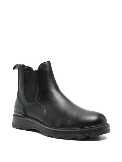 Woolrich Elasticated-panel Boots In Black
