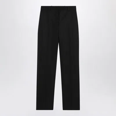 Jacquemus Straight-leg Wool Tailored Pants In Black