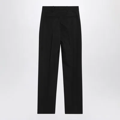 Jacquemus Straight-leg Wool Tailored Pants In Black