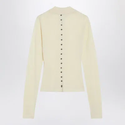 Jacquemus Merino Wool Polo Sweater Merino ml In Yellow