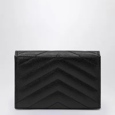 Saint Laurent Cassandre Envelope Small Wallet In Brown