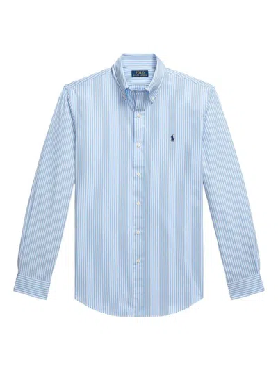 Polo Ralph Lauren Button-down Collar Striped Pattern Long Sleeves Shirt In Multi