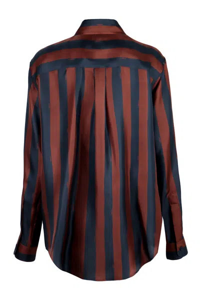 Fendi Printed Silk Shirt In Multi