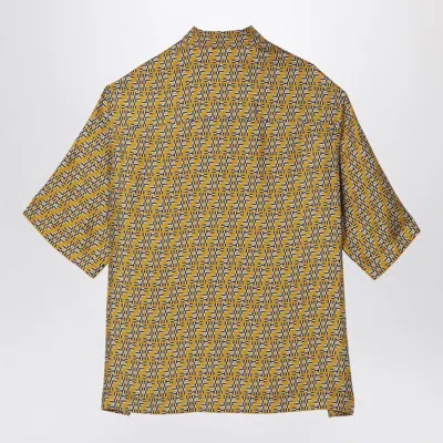 Fendi Ff Labyrinth Silk Shirt In Printed