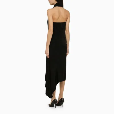 Givenchy Asymmetrical-cut Midi Dress In Black