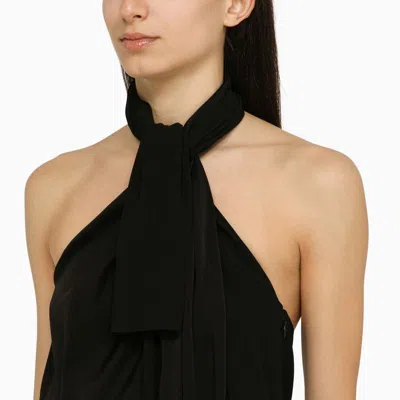 Givenchy Asymmetrical-cut Midi Dress In Black