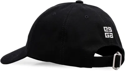 Givenchy Round Visor Cap With Embroidered Logo In Black