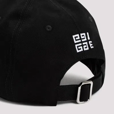 Givenchy Round Visor Cap With Embroidered Logo In Black