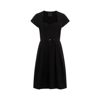 Givenchy Women Black Taffetas Mini Dress