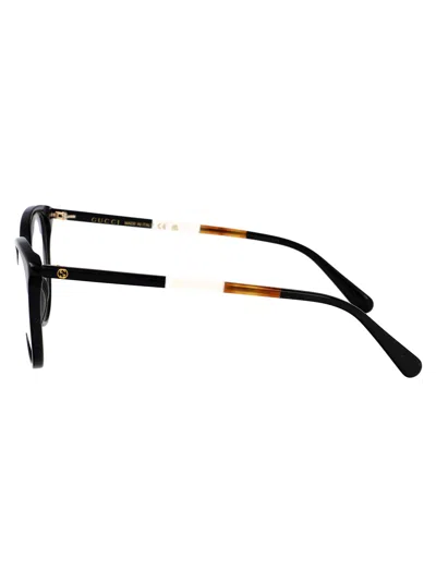 Gucci Gg1359o Glasses In Black-black-transparent
