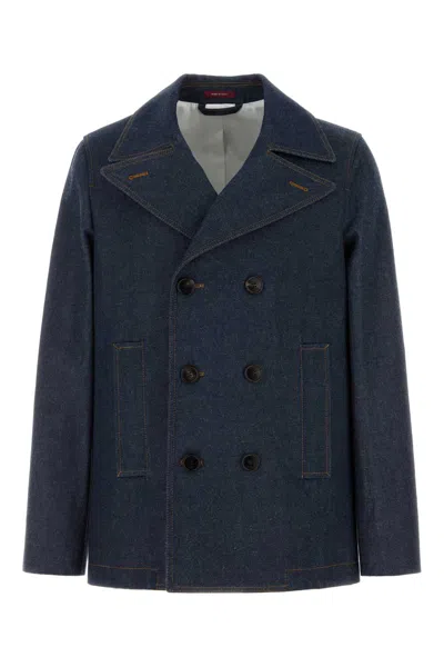 Gucci Denim Blazer In Blue