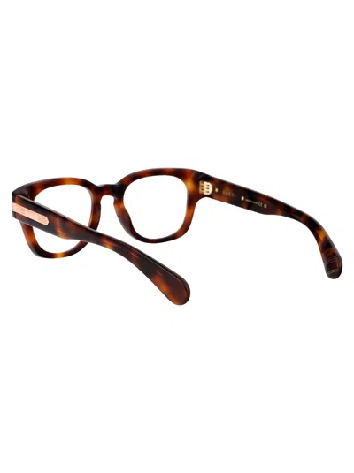 Gucci Havana Acetate Optical Glasses In Blue