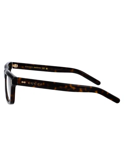 Gucci Havana Acetate Optical Glasses In Brown