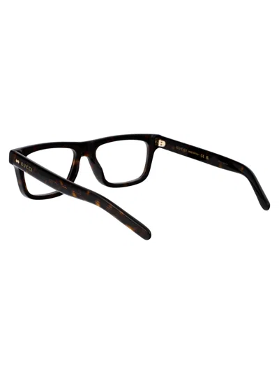 Gucci Havana Acetate Optical Glasses In Brown