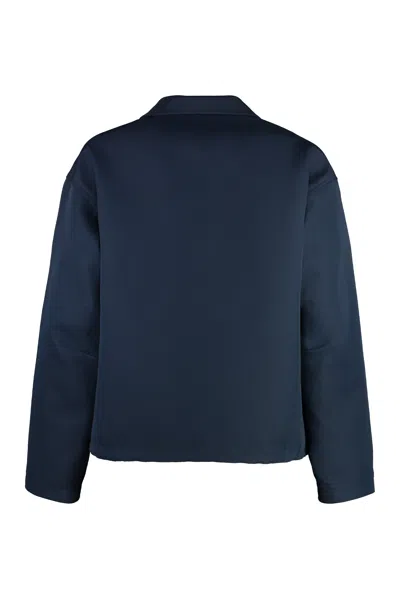 Gucci Wool Twill Embroidered Jacket In Black