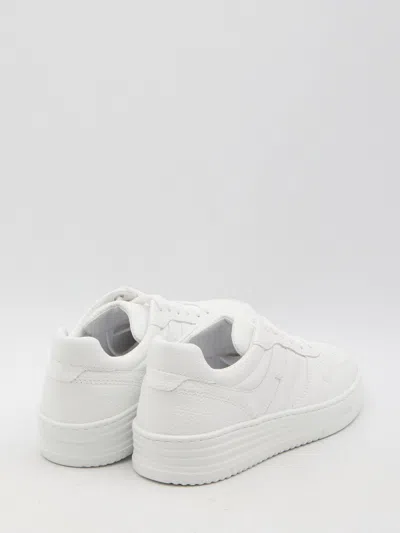Hogan White Leather H630 Sneakers In White