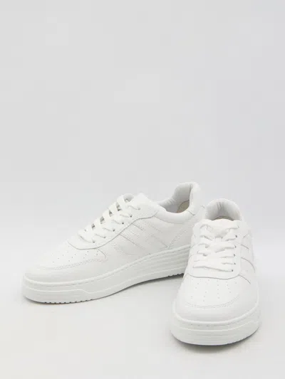 Hogan White Leather H630 Sneakers In White