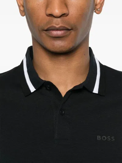 Hugo Boss Cotton Jersey In Black